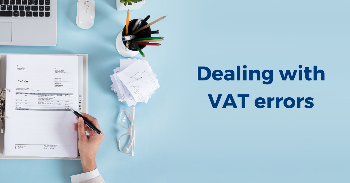 Dealing with VAT errors